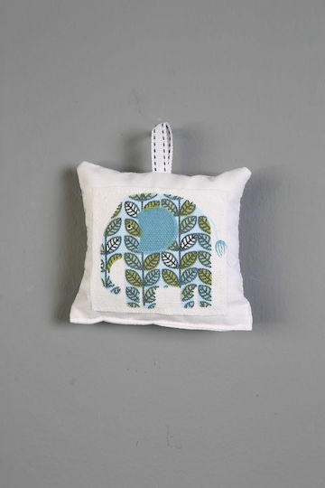 Christening Favor with Cushion made of Fabric