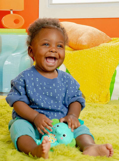 Bright Starts Pendant Toy for Car with Music Tug Tunes On-the-go Toy- Elephant for 0++ Months