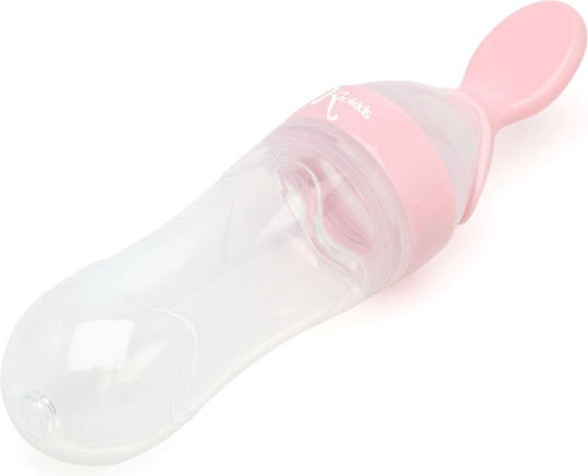 Kiokids Silicone Baby Feeder for 6+ months Pink