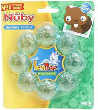 Nuby Teething Ring made of Silicone for 3 m+ 1pcs