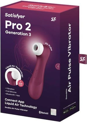 Satisfyer Pro 2 Generation 3 Sauger Vagina mit Vibration Wine Red