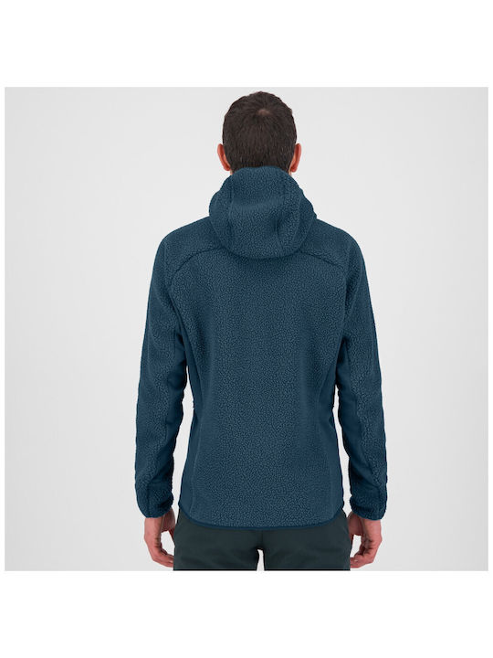 Karpos Outdoor Men's Fleece Hooded Cardigan with Zipper Midnight