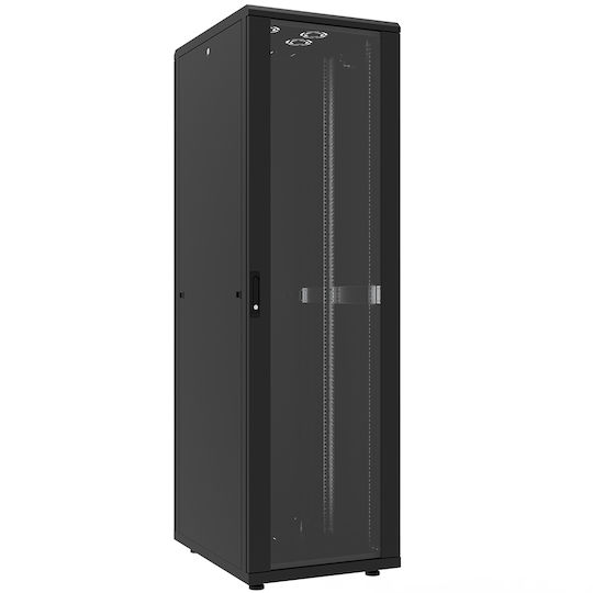 Canovate Επιδαπέδια Καμπίνα Rack 42U 60x80cm Μαύρο CSN-U-9-4268F