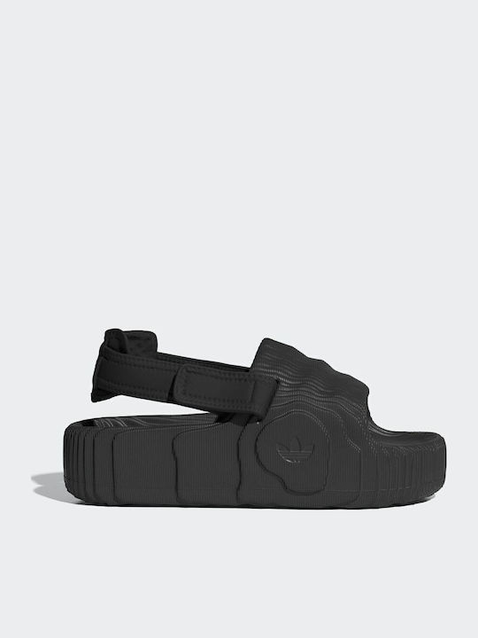Adilette 22 XLG Γυναικεία Σανδάλια Flatforms Μαύρα