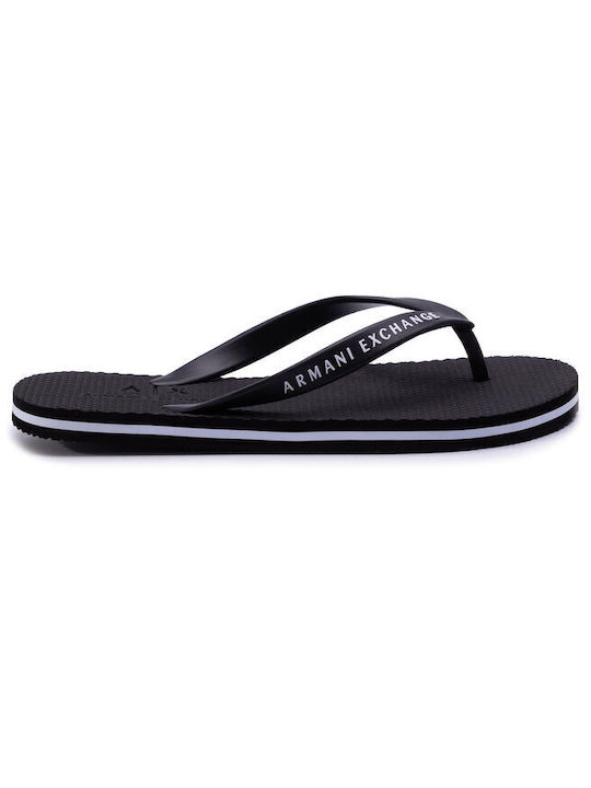 Armani Exchange Flip Flops bărbați Negri