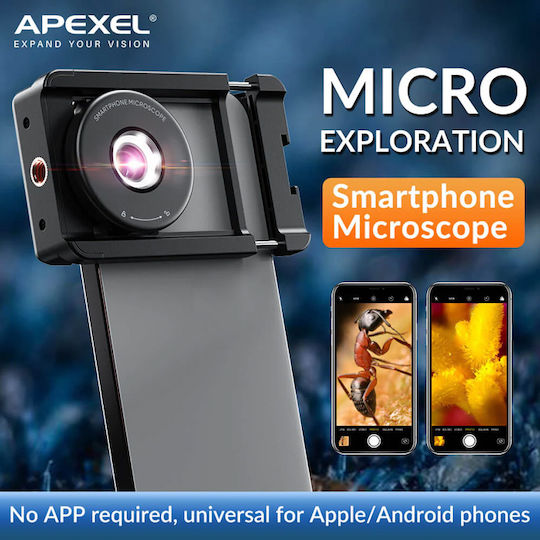 Apexel Phone Camera Lens Set Microscope 100x