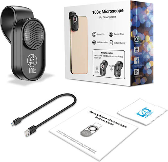 Apexel Phone Camera Lens Set Microscope 100x