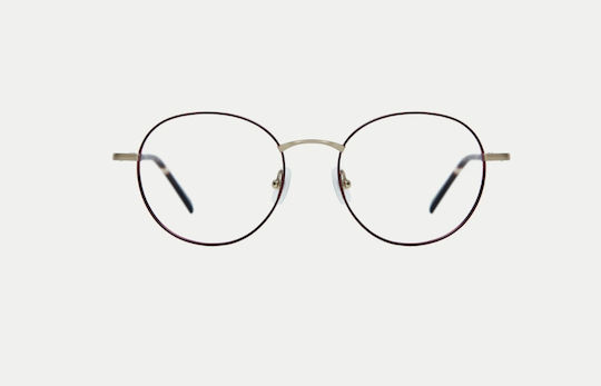 Gigi Barcelona Women's Metal Prescription Eyeglass Frame in Burgundy 8097/9