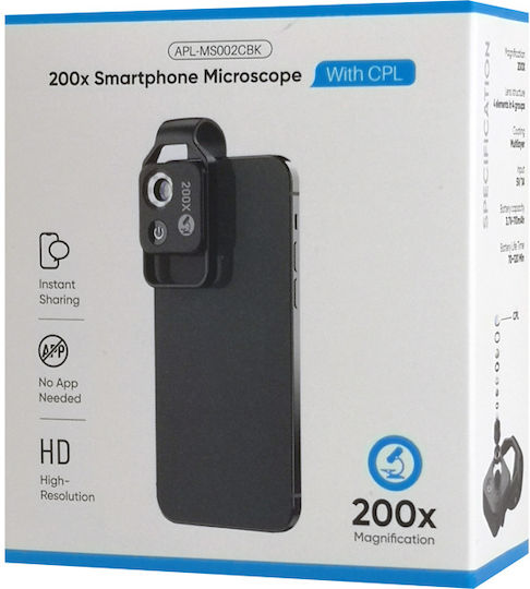 Apexel Phone Camera Lens Set Microscope 200x