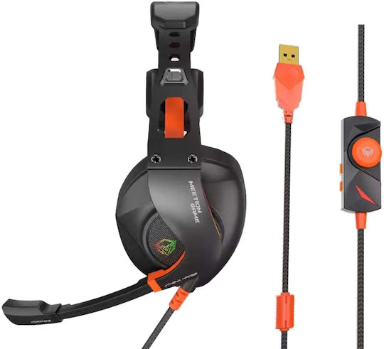 Meetion HP099 Über Ohr Gaming-Headset mit Verbindung 2x3,5mm Schwarz