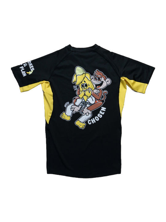Chosen Chokes & Diet Ανδρική Κοντομάνικη Μπλούζα CHRS125 για Jiu-Jitsu Μαύρη