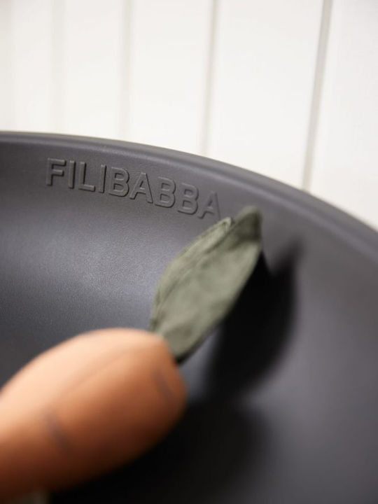 Filibabba Weiche Wickelauflage aus Stoff Dark Grey 45x68cm