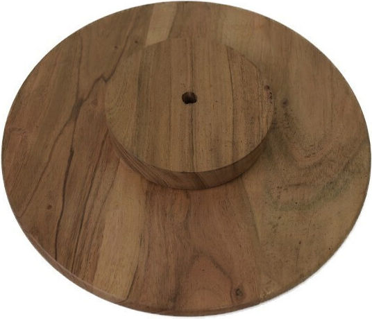 Nakaro Wood Servierplatte Drehend Hölzernes 35x35x4cm 1Stück