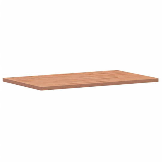 vidaXL Wood Countertop without Sink L100xW60xH2.5cm Beech wood solid wood