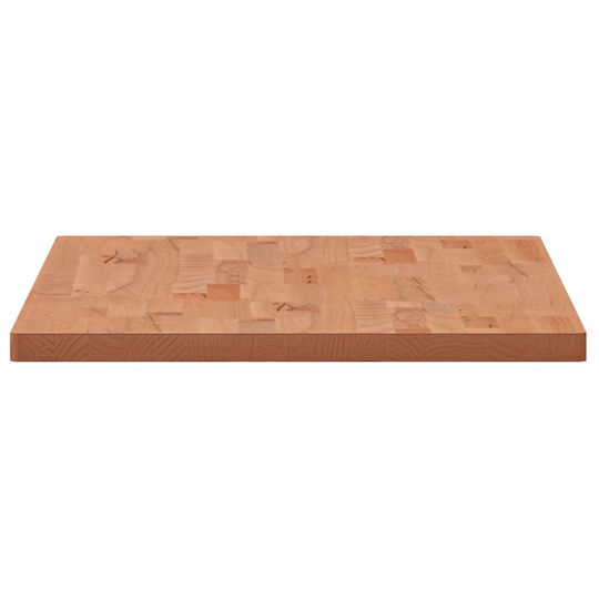 vidaXL Wood Countertop without Sink L100xW50xH2.5cm Beech wood solid wood
