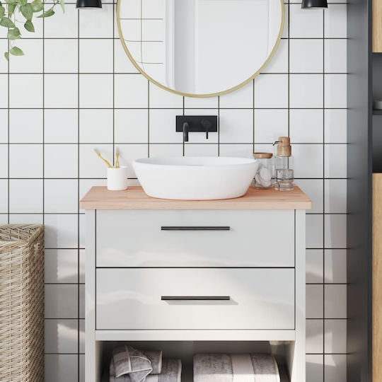 vidaXL Шкаф без Мивка Д80xШ40xВ2.5см Beech wood solid wood