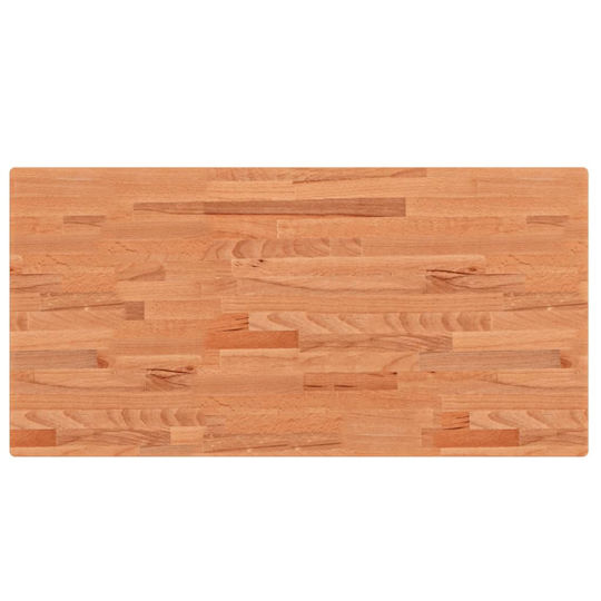vidaXL Countertop without Sink L100xW50xH4cm Beech