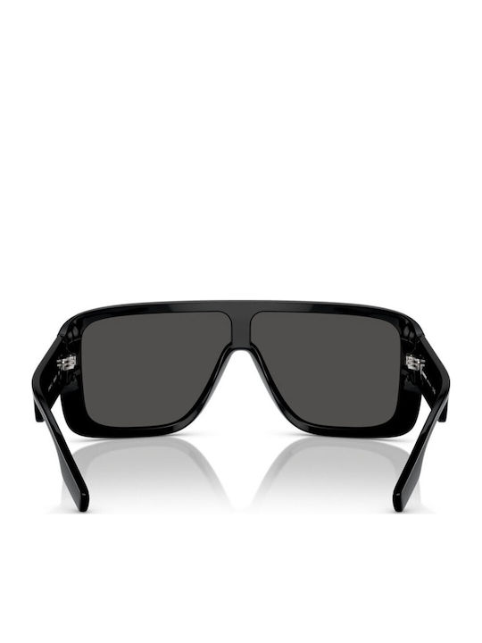 Burberry Unisex Sunglasses With Black Horn-Rimmed Frame And Grey Lens BE4401U 300187