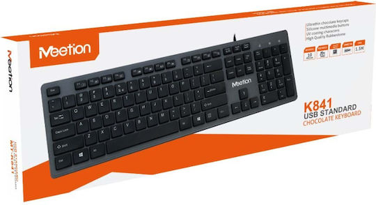 Meetion MT-K841 Само клавиатура Английски US Кафяв