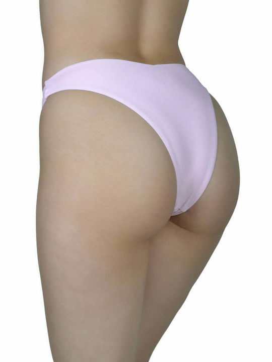 Sun Bikini Brasilien Hohe Taille Pink