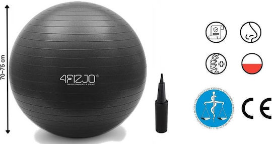 4FIZJO Ball Pilates 85cm in Black Color
