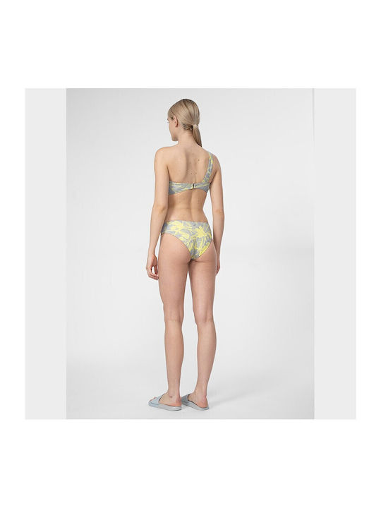 Set Bikini Cu Un Umăr Galben