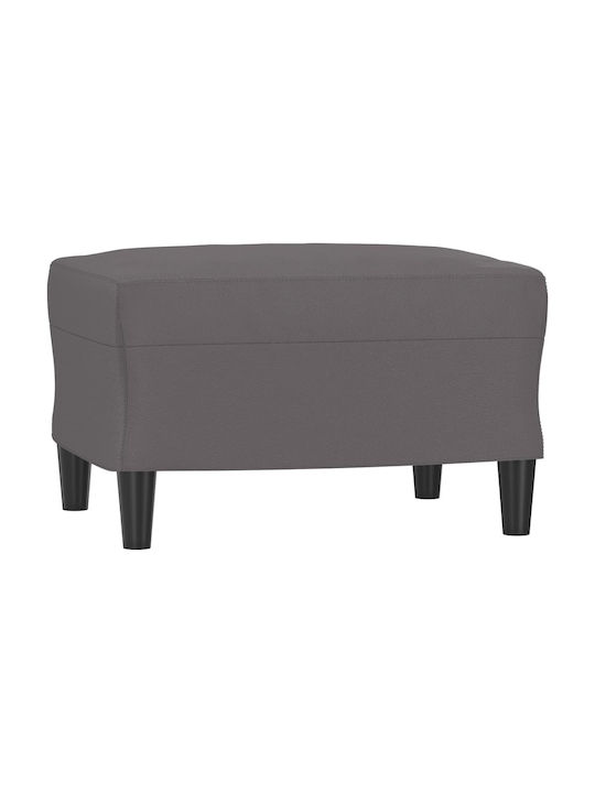 Living Room Furniture Set 2-Seater & 2-Seater & Stool Gray