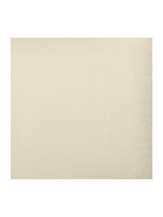 Three-Seater Artificial Leather Beige 200x77x80 cm