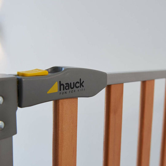 Hauck Stop Πόρτα Ασφαλείας από Ξύλο σε Γκρι Χρώμα 80x80εκ.