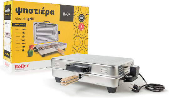 Roller Kappatos Tabletop Grătar Electric Grătar 1200W Grătare electrice cu Capac 38bucx24.5buccm