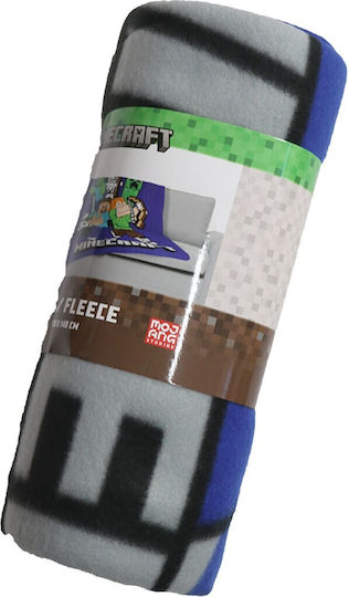 Mojang AB Blanket Fleece Blue 110x140cm