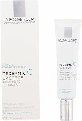 La Roche Posay Redermic C Ενυδατική & Αντιγηραντική Κρέμα Προσώπου με SPF25 για Ευαίσθητες Επιδερμίδες με Βιταμίνη C 40ml