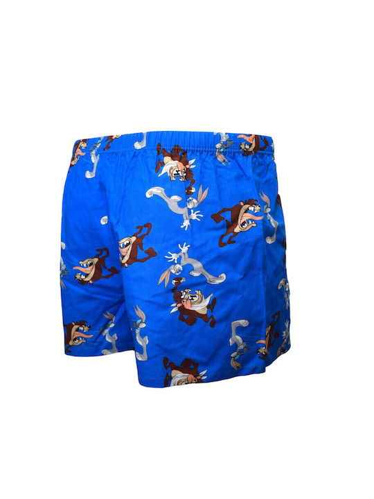 Apple Boxer Men's Boxer Blue with Patterns