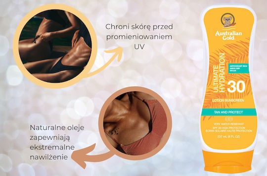 Australian Gold Loțiune Antisolară Waterproof Pentru Corp SPF30 237ml