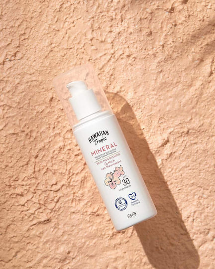 Hawaiian Tropic Mineral Mineral Loțiune Solară Waterproof Pentru Corp SPF30 100ml