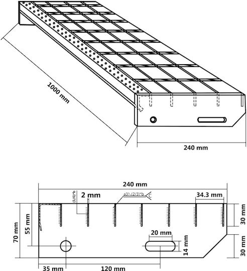 vidaXL Εξάρτημα Σκάλας 155686