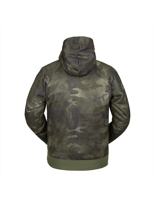 Volcom Hydro Riding Hanorac pentru bărbați cu glugă și buzunare Cloudwash Camo