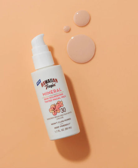Hawaiian Tropic Mineral Mineral Loțiune Cu Protecție Solară Pentru Față SPF30 50ml