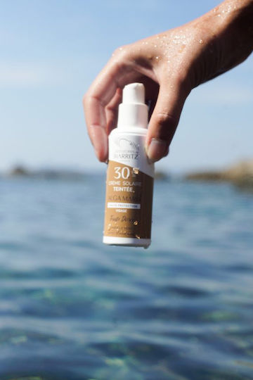 Laboratories de Biarritz Tinted Αδιάβροχη Αντηλιακή Κρέμα Προσώπου SPF30 με Χρώμα 01 Ivory 50ml