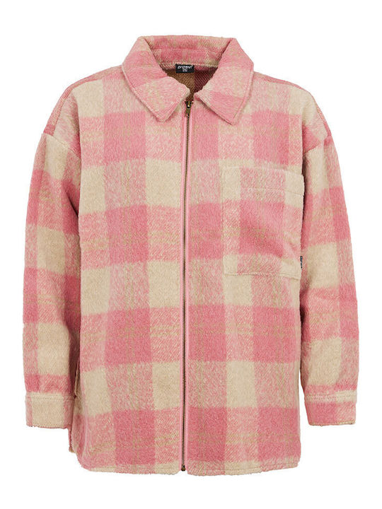 Κοντό Γυναικείο Puffer Μπουφάν για Χειμώνα Cameo Pink