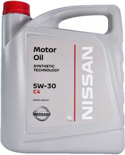 Nissan 5W30 (C4) DPF Συνθετικό Λάδι Αυτοκινήτου 5W-30 5lt