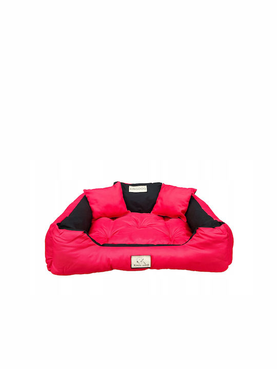 KingDog Sofa Dog Bed Red 75x65cm.