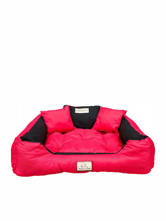 KingDog Sofa für Hunde Rot 75x65cm