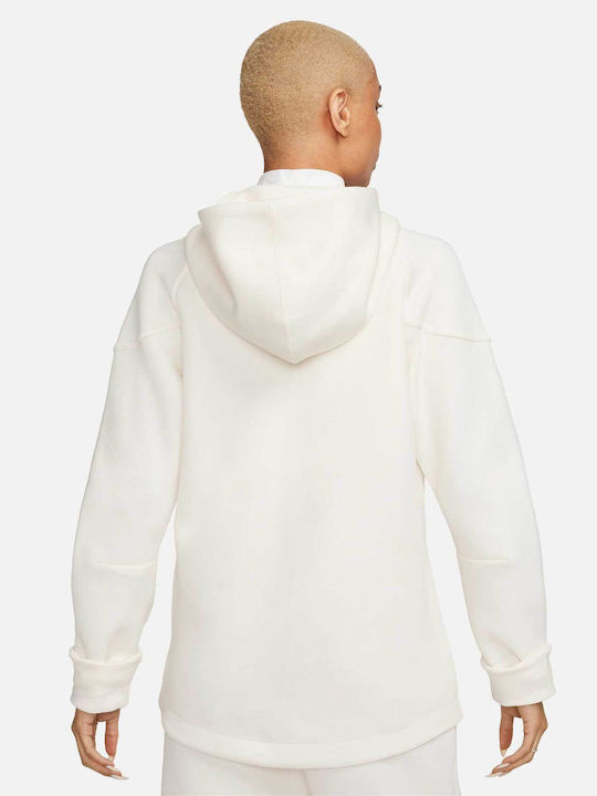 Women's Sweatshirt Jacket Hooded Beige