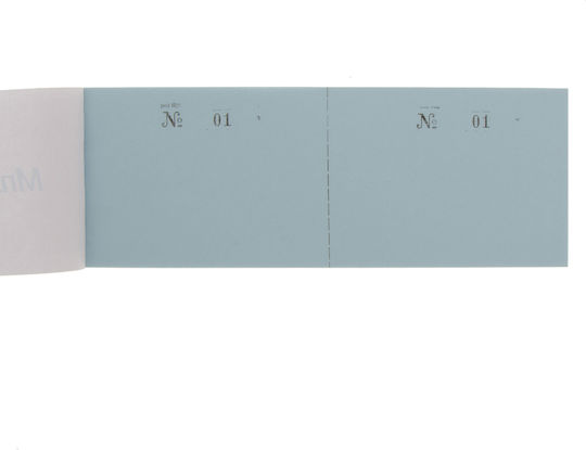 Cash Receipt Book #1-100 Typofix Perforated Colored 100sheets Green 155g