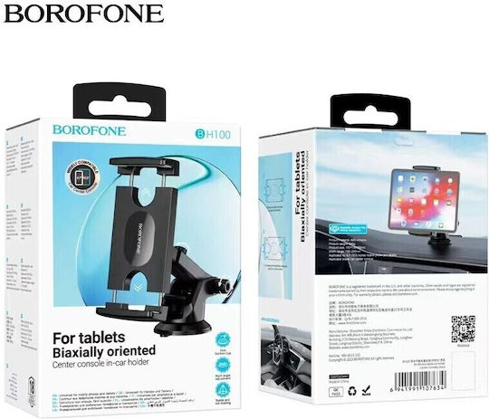 Borofone BH100 Suport Auto pentru Telefon cu cârlige reglabile Neagră