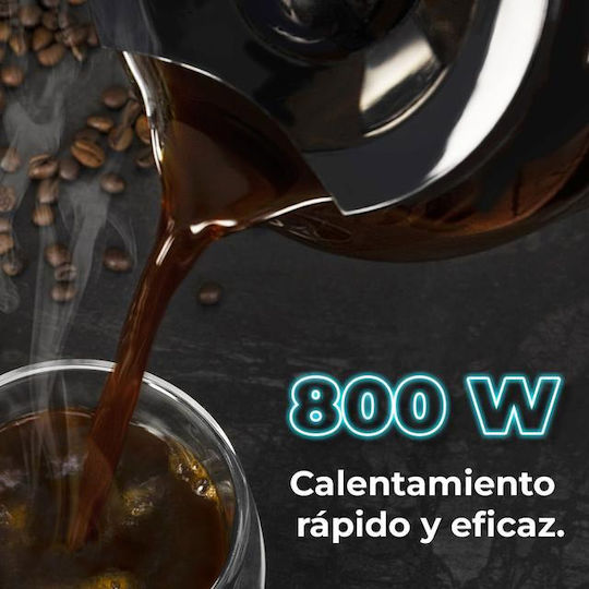 Cecotec Coffee 56 Time Προγραμματιζόμενη Καφετιέρα Φίλτρου 800W