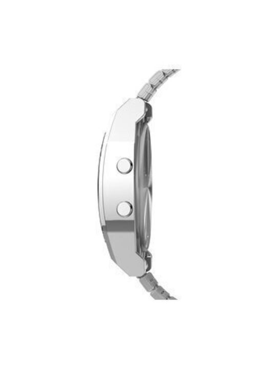 Timex T80 Ανδρικό Ρολόι Μπαταρίας με Ασημί Μεταλλικό Μπρασελέ