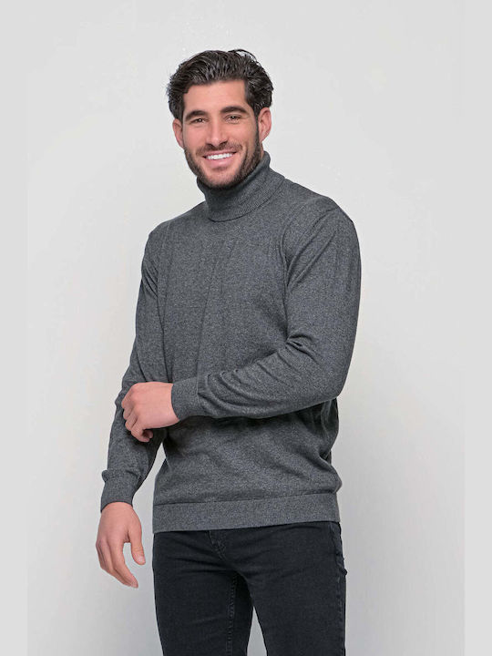 NYT Herren Pullover Rollkragen Charcoal.