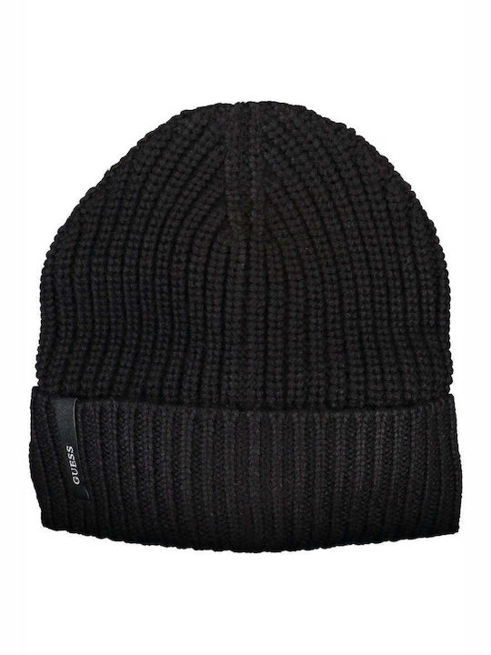 Guess Beanie Masculin Căciulă Tricotat în culoarea Negru